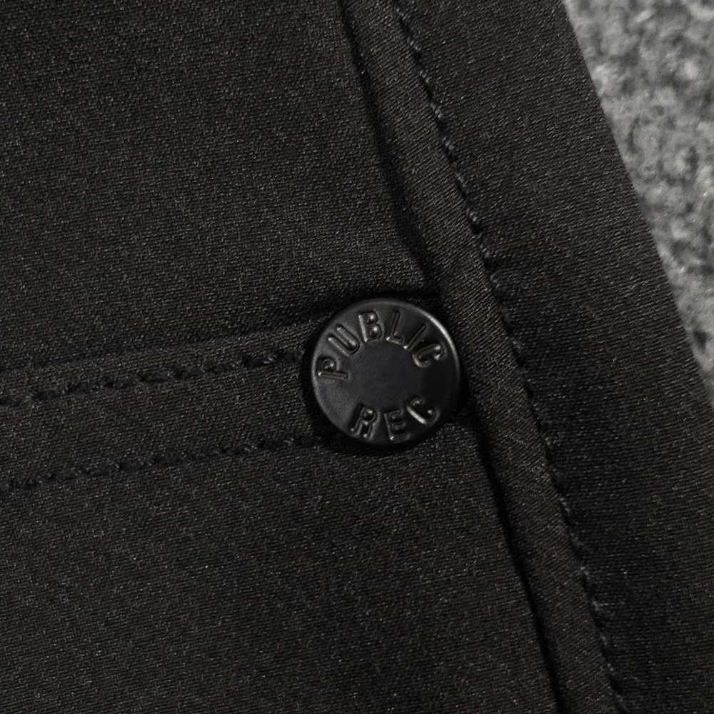 Public Rec Pants Men 28/30 Black 5 Pocket‎ Straight Performance Athleisure Golf